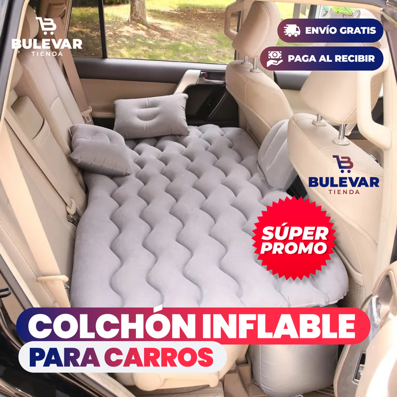 COLCHÓN INFLABLE PARA CARRO Y CAMPING