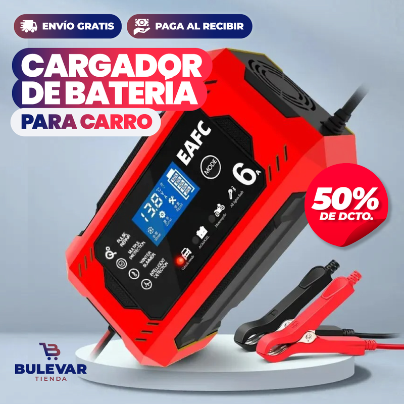 CARGADOR DE EMERGENCIA DE BATERÍA DE CARRO