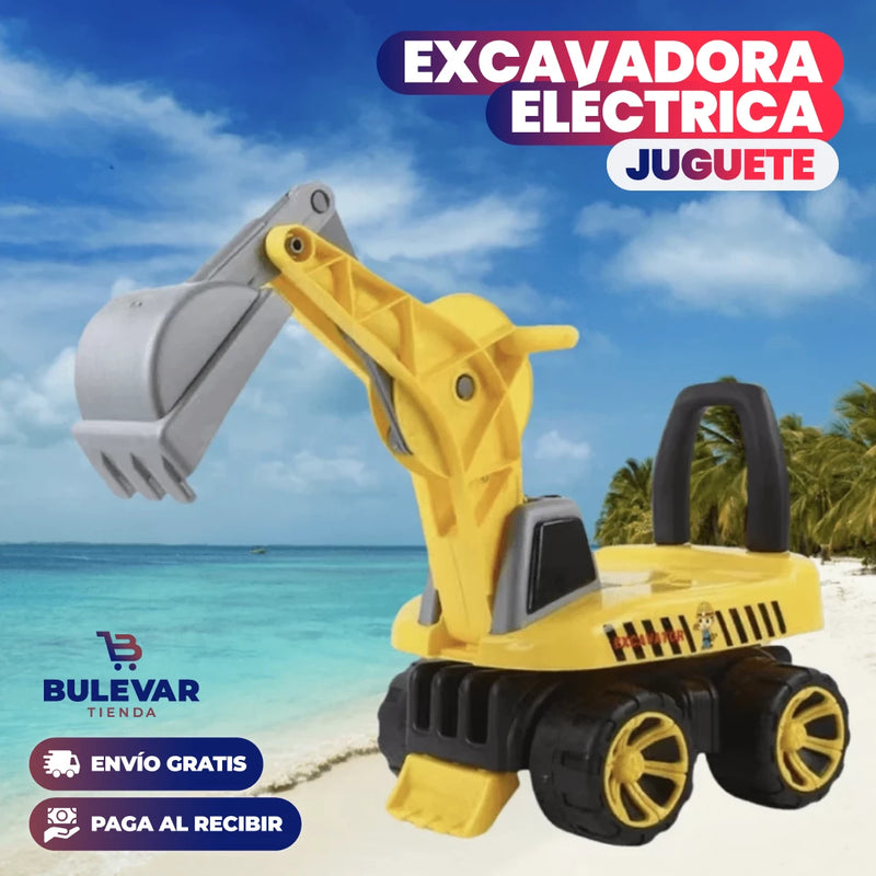 EXCAVADORA MUSICAL DE JUGUETE + ENVÍO GRATIS