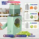 CORTADOR, RALLADOR, REBANADOR MANUAL DE VERDURAS 3 EN 1.