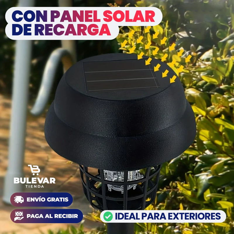 LÁMPARA SOLAR DE JARDÍN ANTIMOSQUITOS