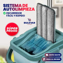 TRAPEADOR PLANO CON CUBO AUTO ESCURRIBLE