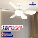 VENTILADOR BLANCO DE TECHO CON LUZ LED