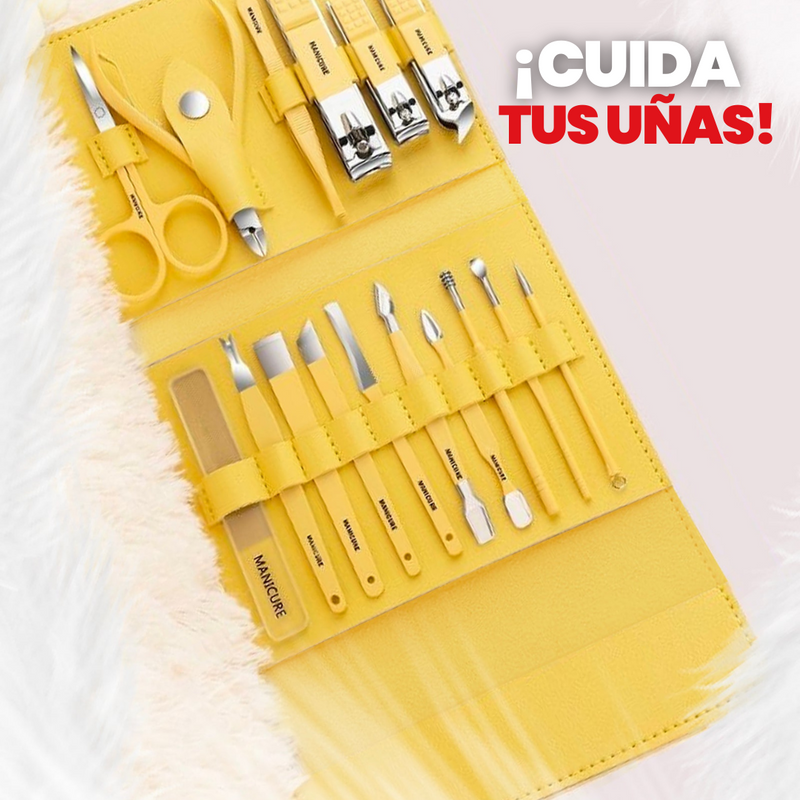 SET DE CORTAUÑAS PROFESIONAL PARA MANICURA Y PEDICURA