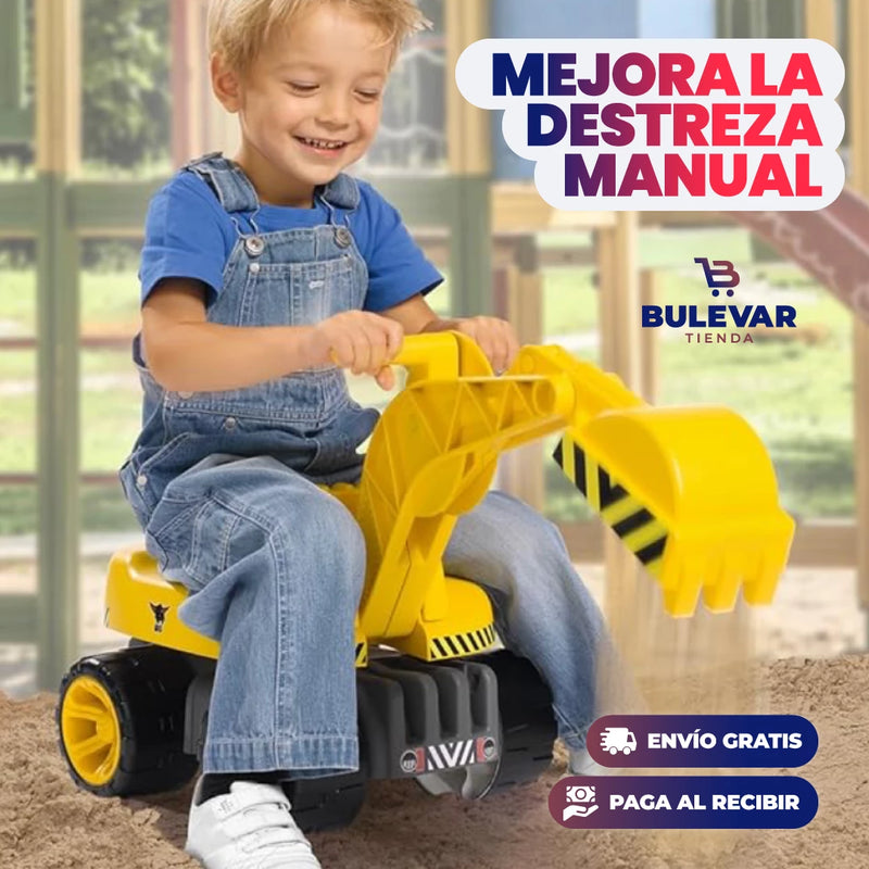 EXCAVADORA MUSICAL DE JUGUETE + ENVÍO GRATIS