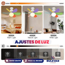 VENTILADOR DE TECHO CON LUZ LED
