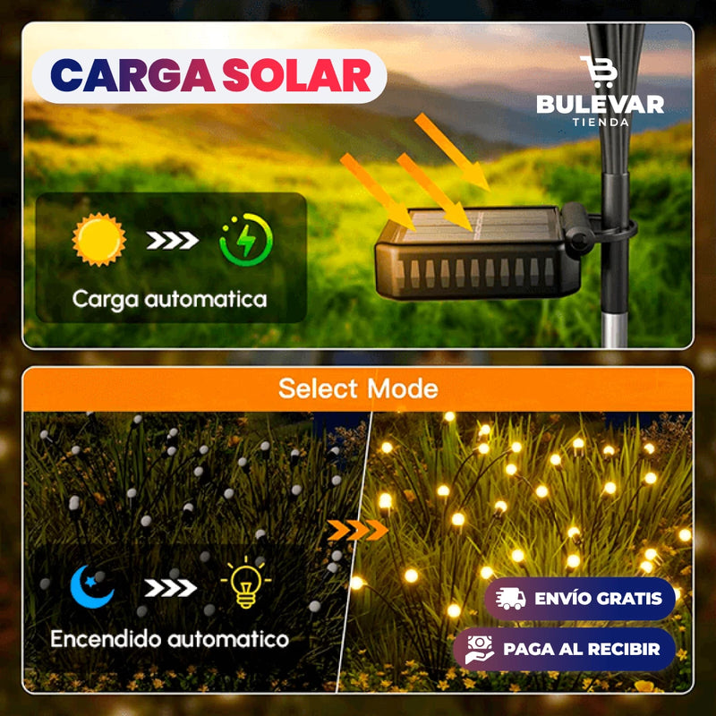 LUCES LED SOLARES DE LUCIERNAGAS