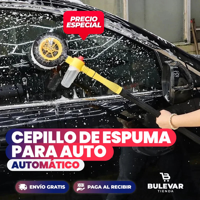 CEPILLO AUTOMÁTICO DE ESPUMA PARA AUTO