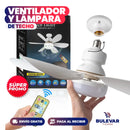 VENTILADOR BLANCO DE TECHO CON LUZ LED