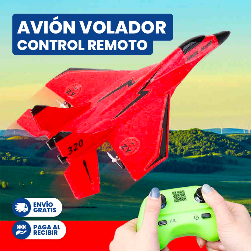 AVIÓN VOLADOR DE ESPUMA A CONTROL REMOTO PARA NIÑOS