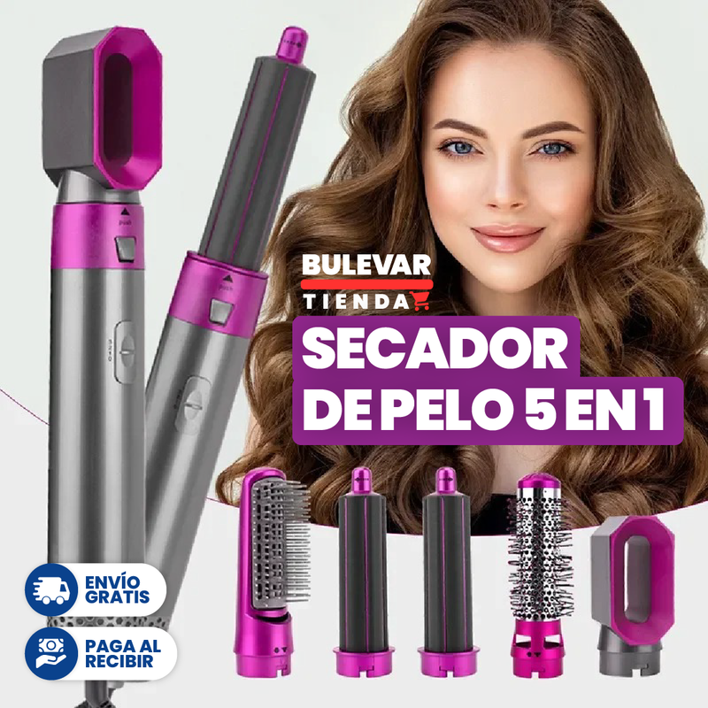 SECADOR DE PELO 5 EN 1 + ENVÍO GRATIS