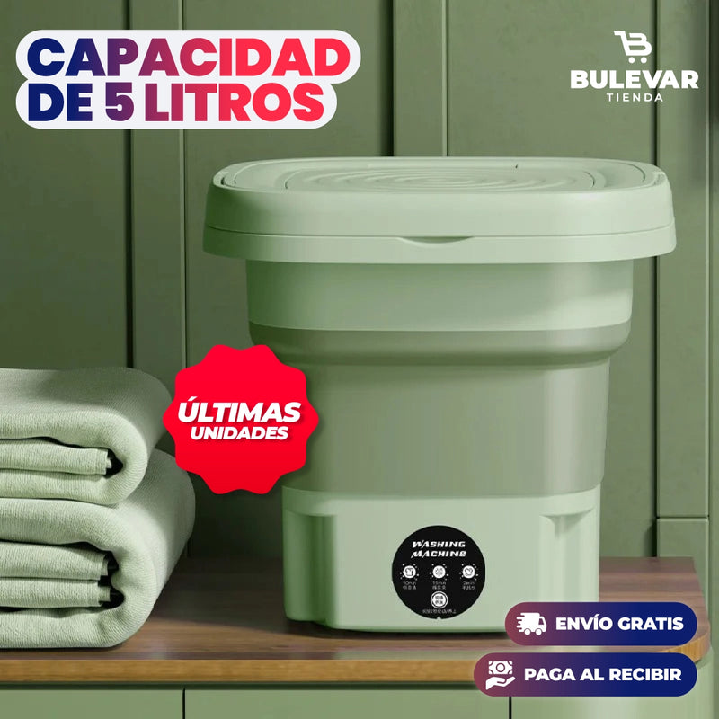 LAVADORA PLEGABLE Y PORTÁTIL DE 5 LITROS